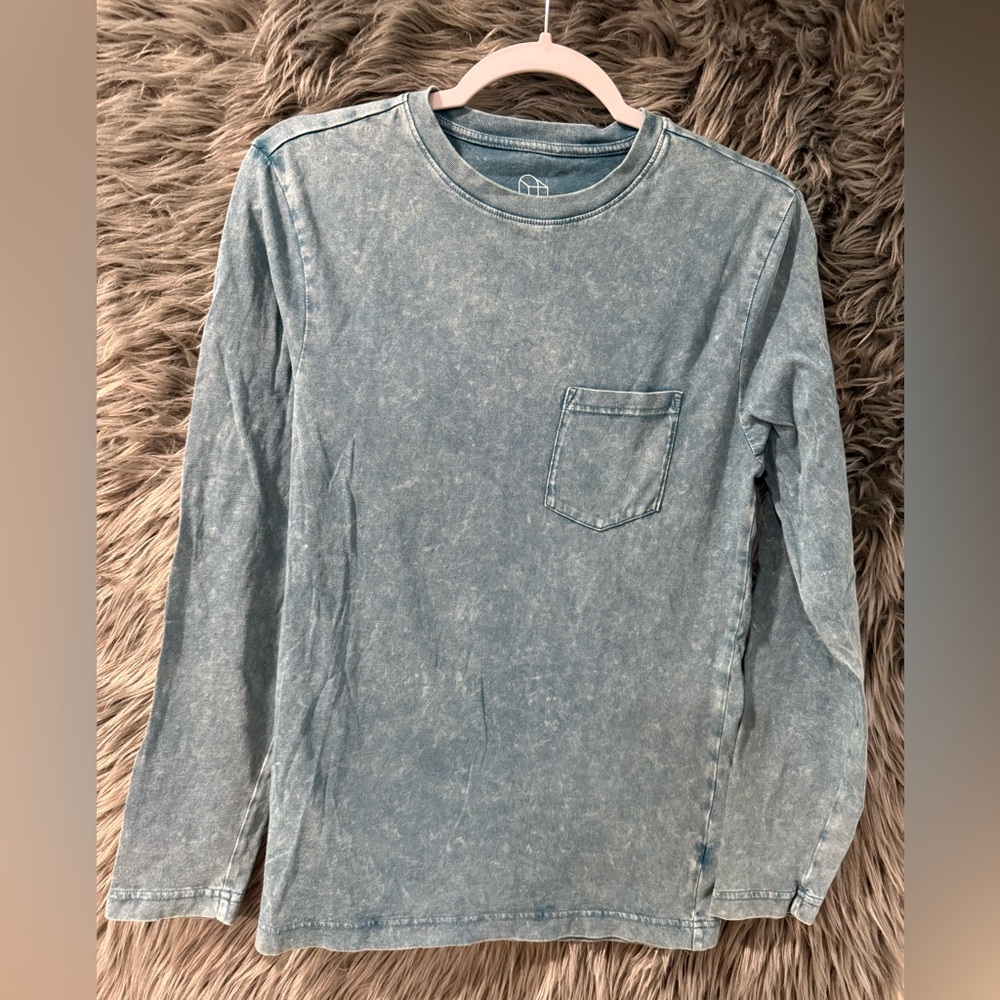 Oversized Long Sleeve Shirt - Size XS | Color: Teal